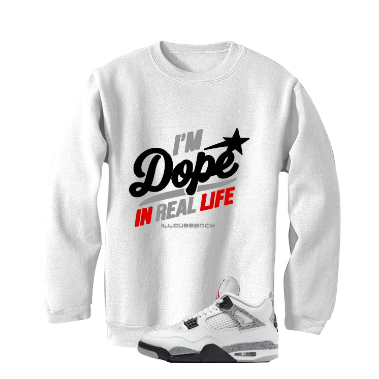 Air Jordan 4 White Cement T-Shirt (DOPE)| illcurrency product image 4