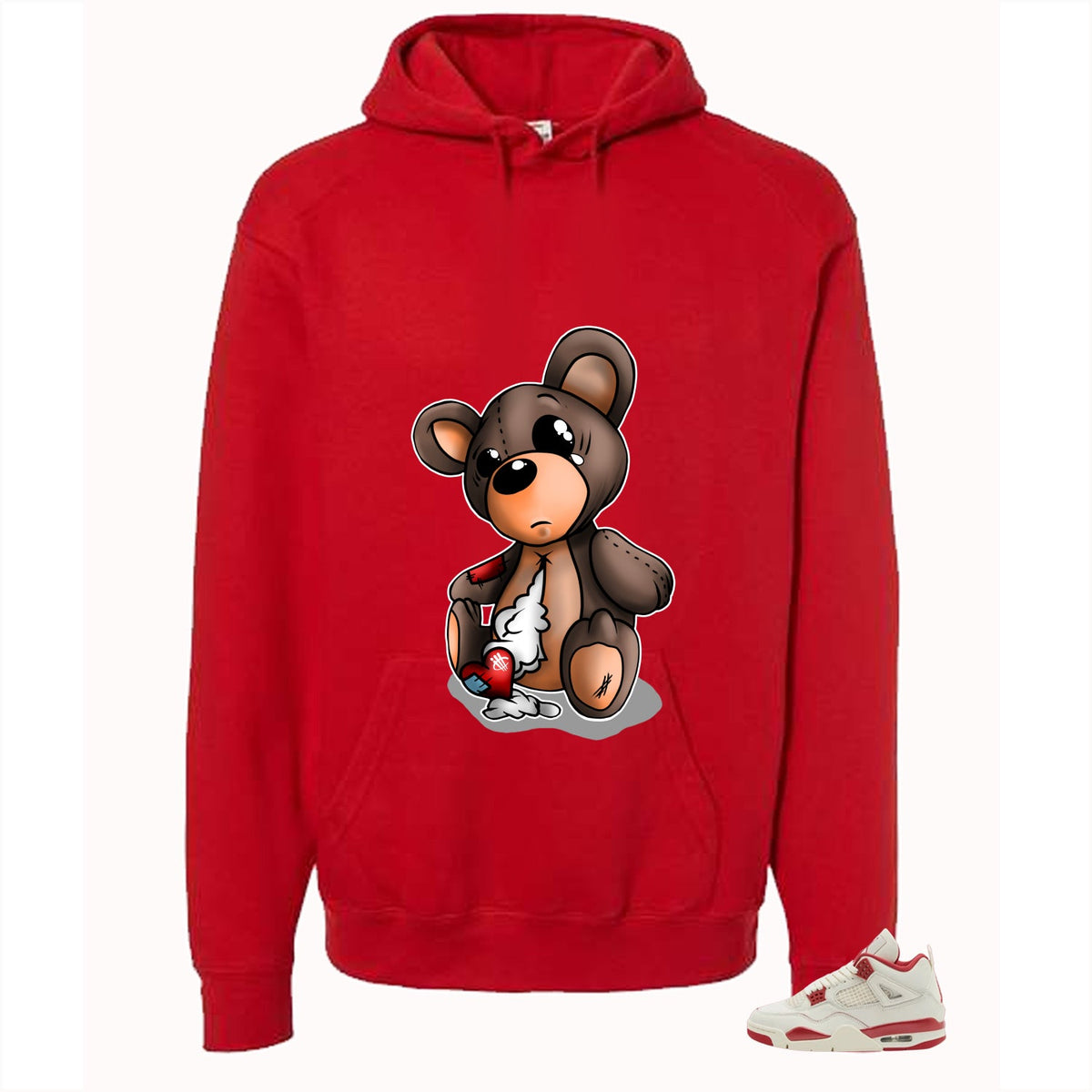 Air Jordan 4 Valentine’s Day (Sierra Red) Matching T-Shirt product image 3