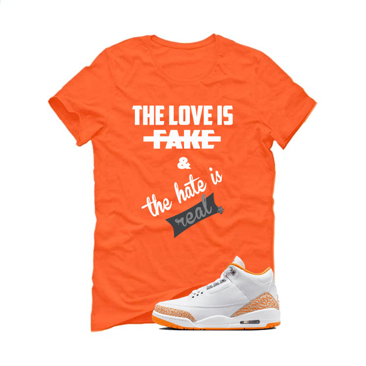 Air Jordan 3 WMNS Orange Citrus Matching T-Shirt product image 2