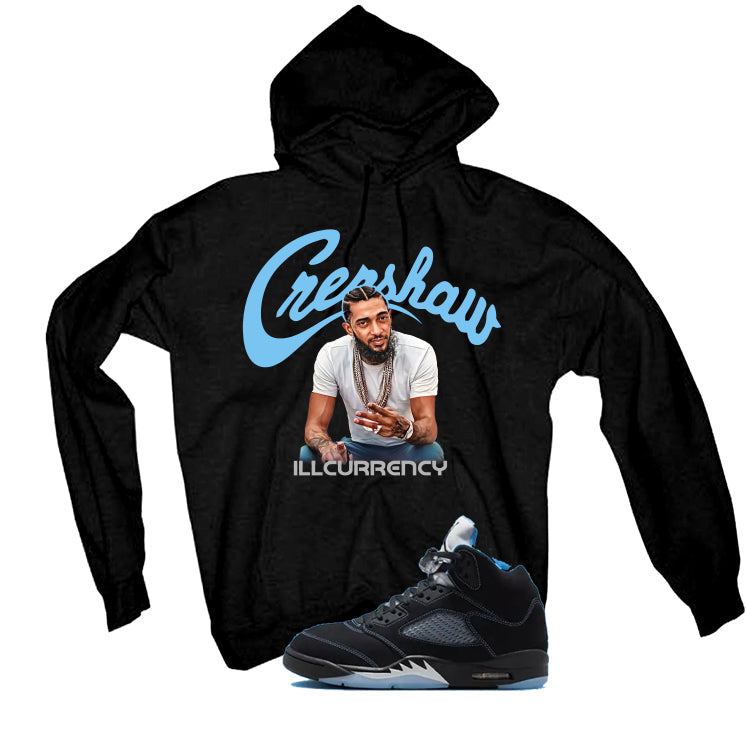 Air Jordan 5 Black/University Blue Matching T-Shirt Black product image 3