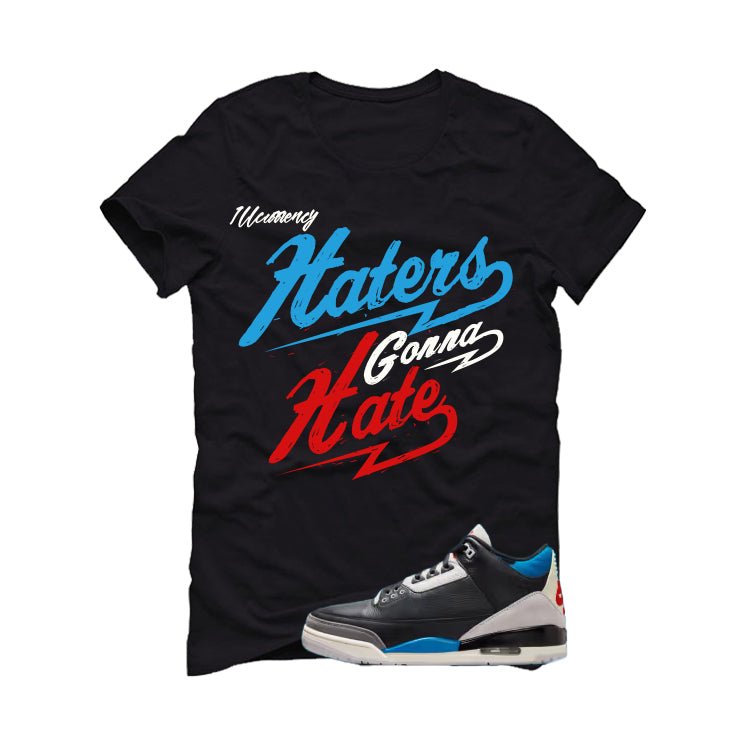 Air Jordan 3 OG Rare Black T-Shirt (Haters gonna hate) product image 2