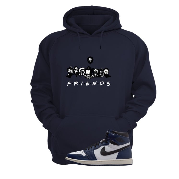 Air Jordan 1 High OG Midnight Navy Blue T-Shirt (Friends) product image 3