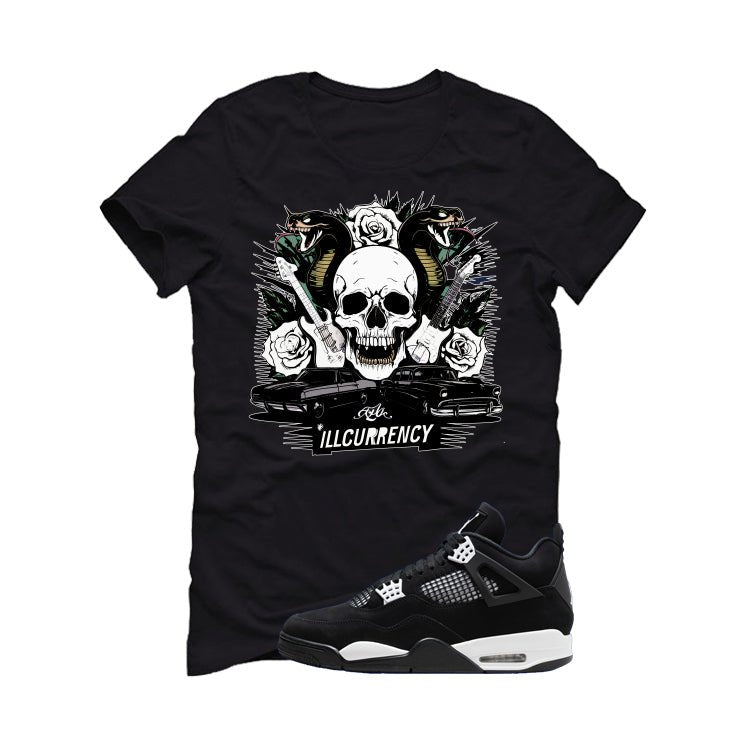 Air Jordan 4 White Thunder Black T-Shirt (Vintage product image 2