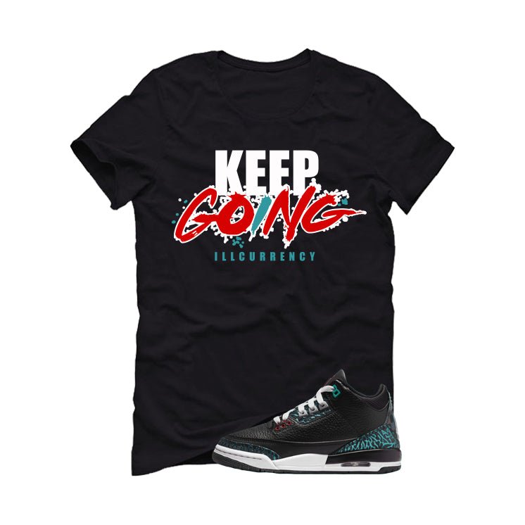 Air Jordan 3 GS Moto Black T-Shirt (keep Going)| illcurrency product image 2