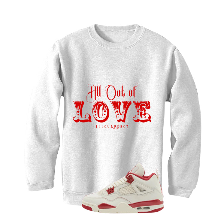 Air Jordan 4 Valentine’s Day (Sierra Red) Matching T-Shirt product image 3