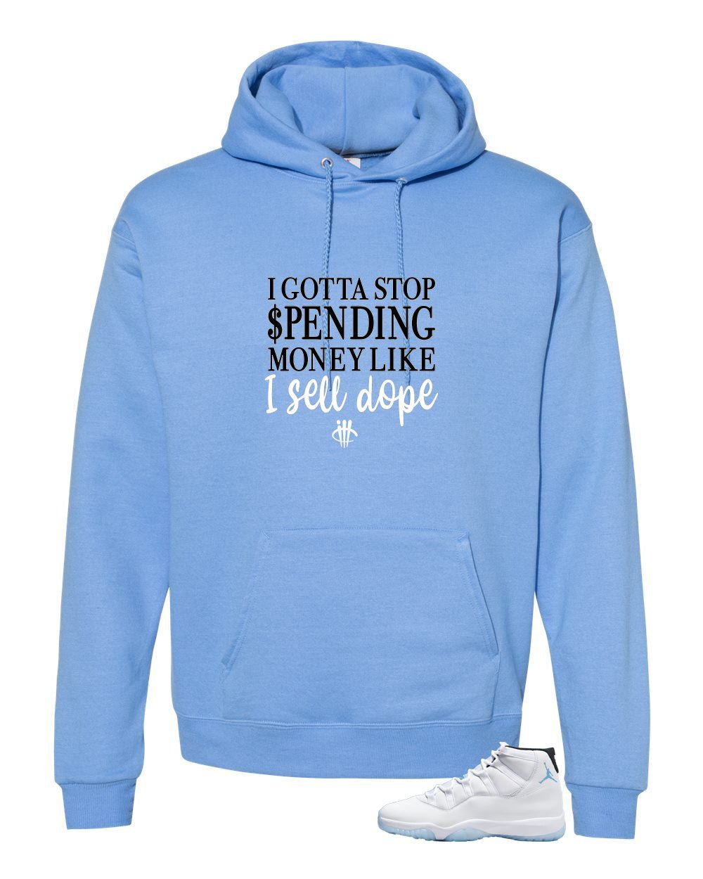 Air Jordan 11 Legend Blue Carolina T-Shirt (Gotta Stop product image 3