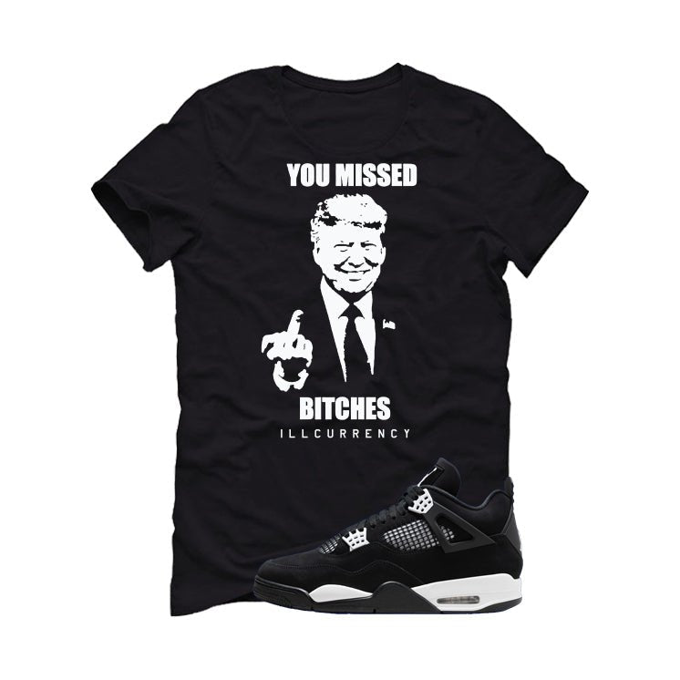 Air Jordan 4 White Thunder Black T-Shirt (Trump you product image 2