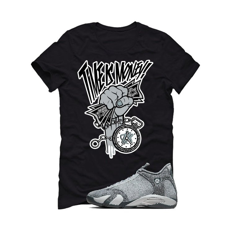 Air Jordan 14 “Flint Grey” | illcurrency Black T-Shirt product image 2