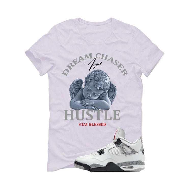 Air Jordan 4 White Cement T-Shirt (Dream Chaser Angel) product image 2