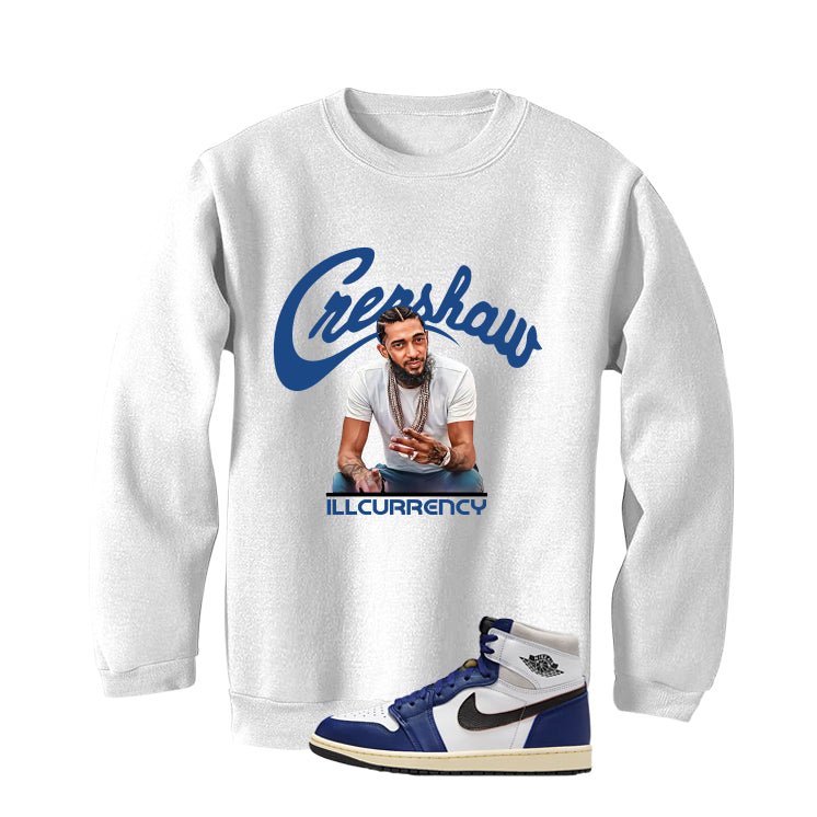 Air Jordan 1 Rare Deep Royal Blue White T-Shirt (Crenshaw) product image 4
