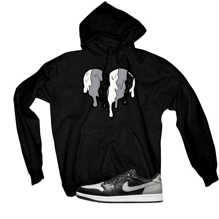 Air Jordan 1 Low OG Shadow Black T-Shirt (Heart) product image 3