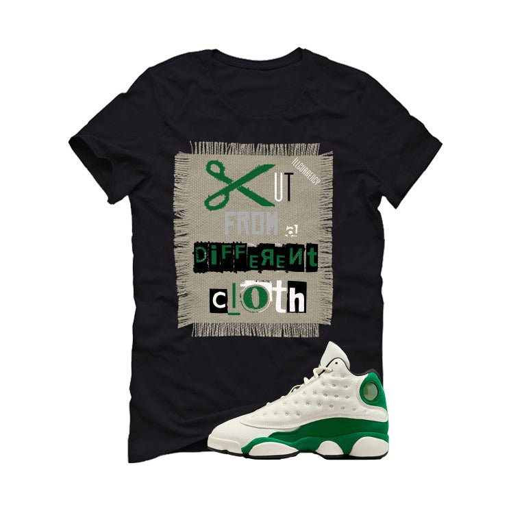 Air Jordan 13 GS Pine Green Black T-Shirt (Cut from a product image 2