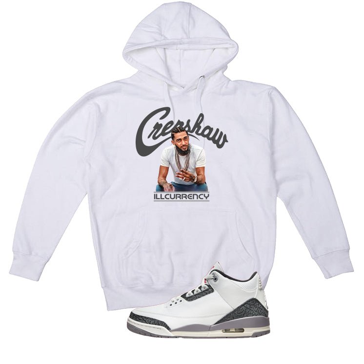 Air Jordan 3 Cement Grey White T-Shirt (Crenshaw) product image 3