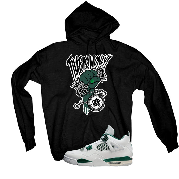 Air Jordan 4 Oxidized Green Black T-Shirt (Time Is Money) product image 3