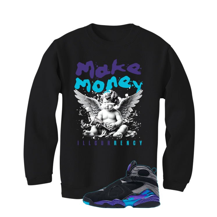 Air Jordan 8 OG Aqua Black T-Shirt (Make Money)| illcurrency product image 4