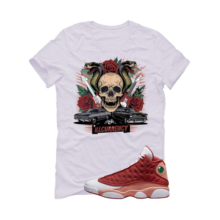 Air Jordan 13 Dune Red White T-Shirt (Vintage Illcurrency)| product image 2