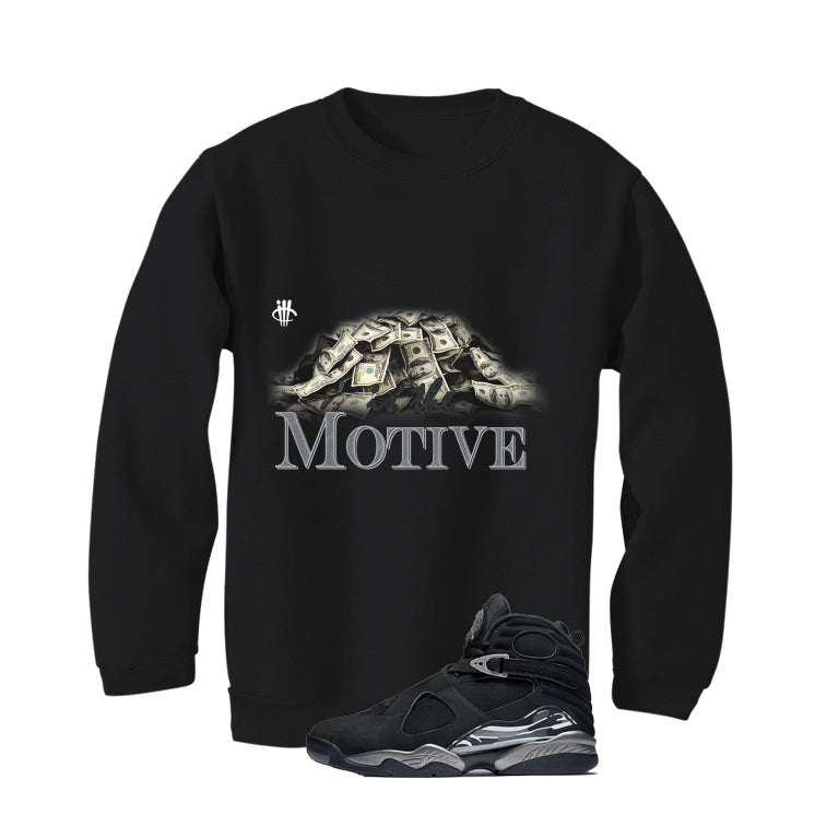 Air Jordan 8 Chrome Matching T-Shirt Black (Money Is The product image 4