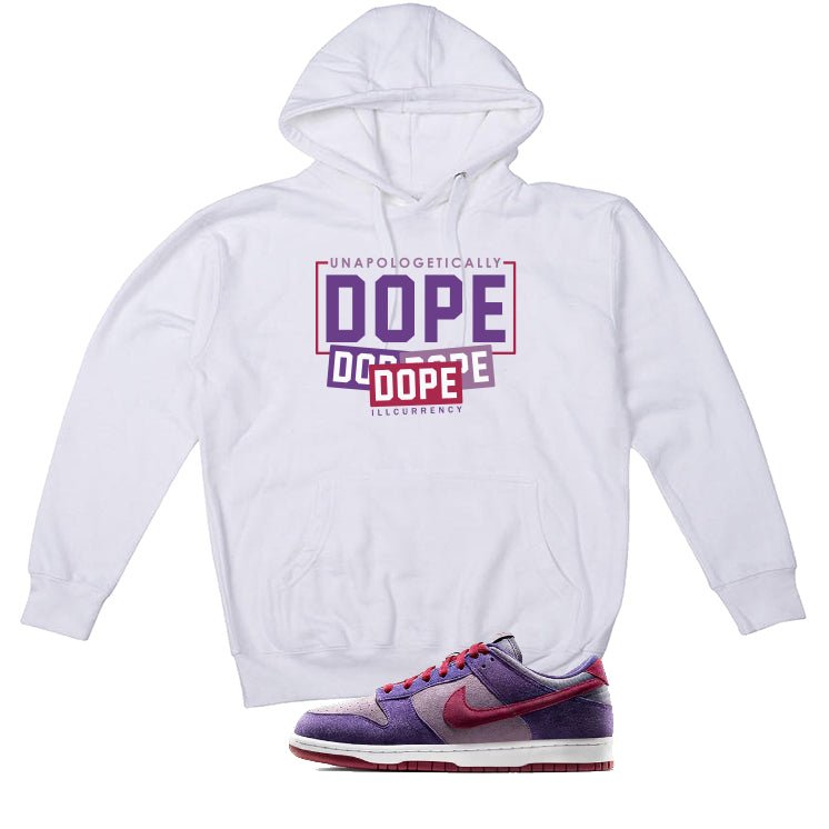 Nike Dunk Low “Plum” | illcurrency White T-Shirt (DOPE) product image 3