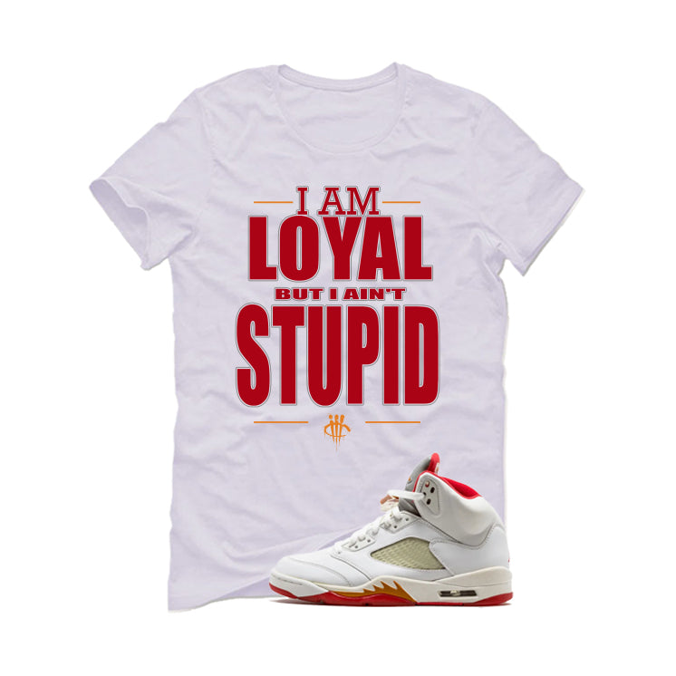 Air Jordan 5 Sunset Matching T-Shirt White (Loyal) product image 2