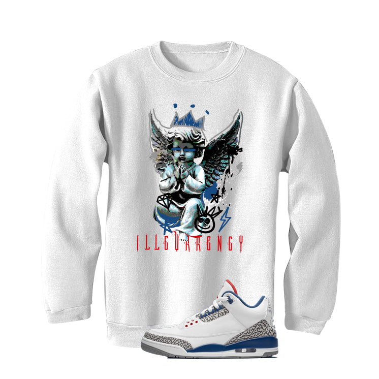Air Jordan 3 True Blue Matching T-Shirt White (Graffiti product image 4