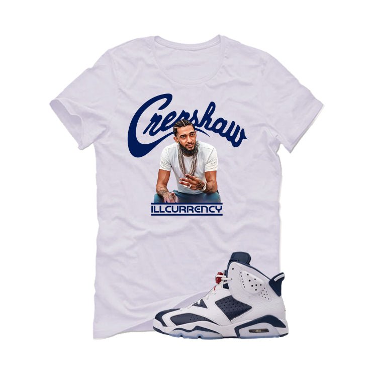 Air Jordan 6 Olympic White T-Shirt (Crenshaw)| illcurrency product image 2
