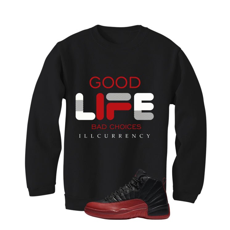Air Jordan 12 Flu Game 2025 Black T-Shirt (Bad Choices) product image 4