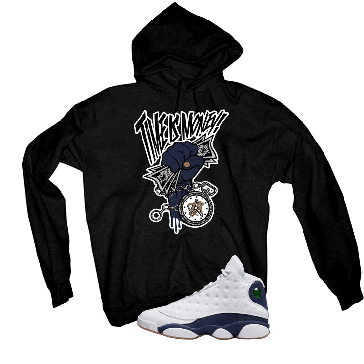 Air Jordan 13 Midnight Navy Black T-Shirt (Time Is Money) product image 3