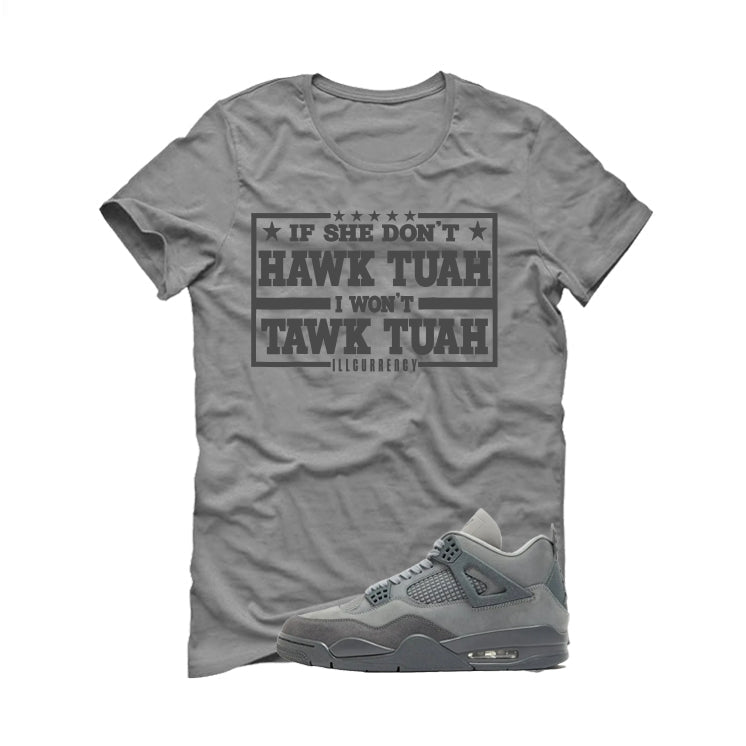 Air Jordan 4 Paris Olympics Grey T-Shirt (Hawk Tuah) product image 2