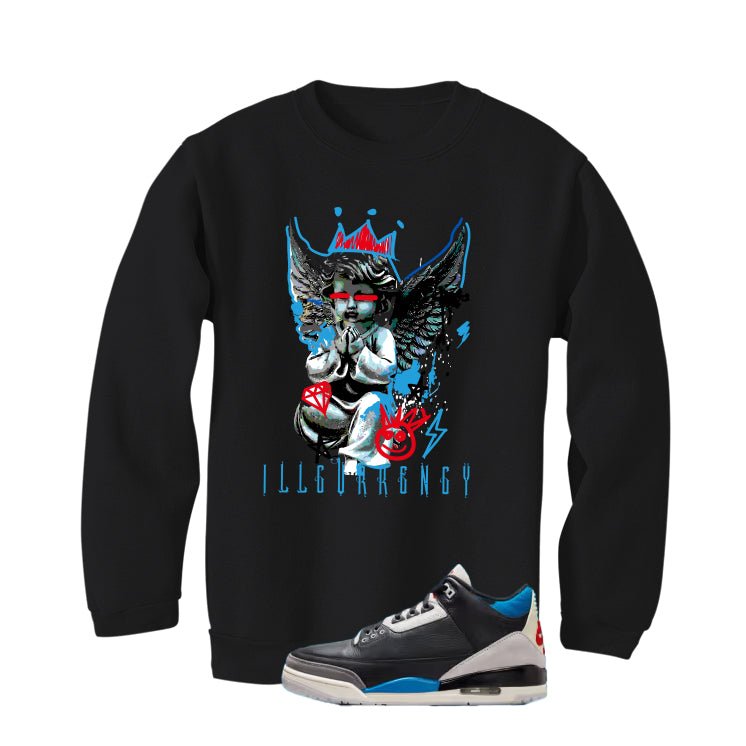 Air Jordan 3 OG Rare Black T-Shirt (Graffiti Angel) product image 4