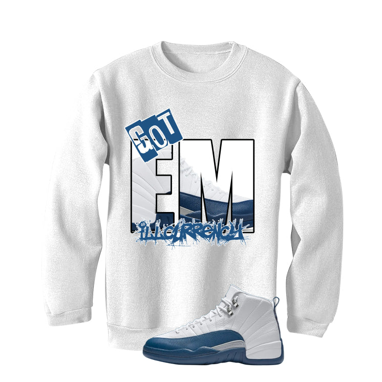 Air Jordan 12 French Blue White T-Shirt (GOT EM) product image 4