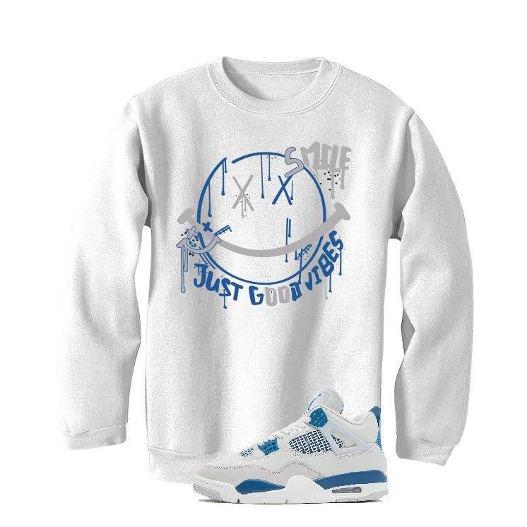 Air Jordan 4 “Military Blue” | illcurrency White T-Shirt product image 4