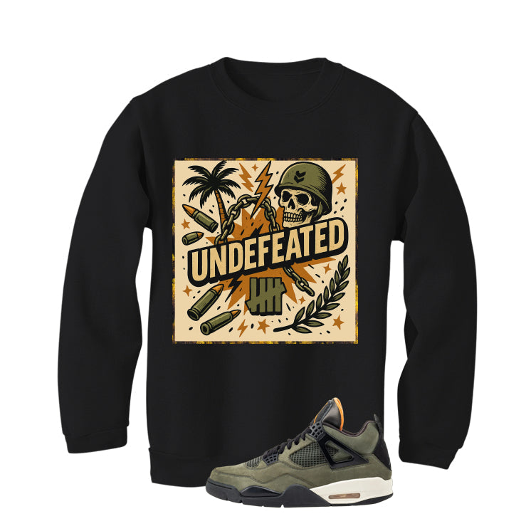 Undefeated x Air Jordan 4 Black T-Shirt (Militia) product image 4
