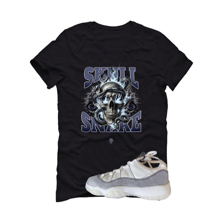 Air Jordan 11 Low Year Of The Snake Black T-Shirt (Skull product image 2
