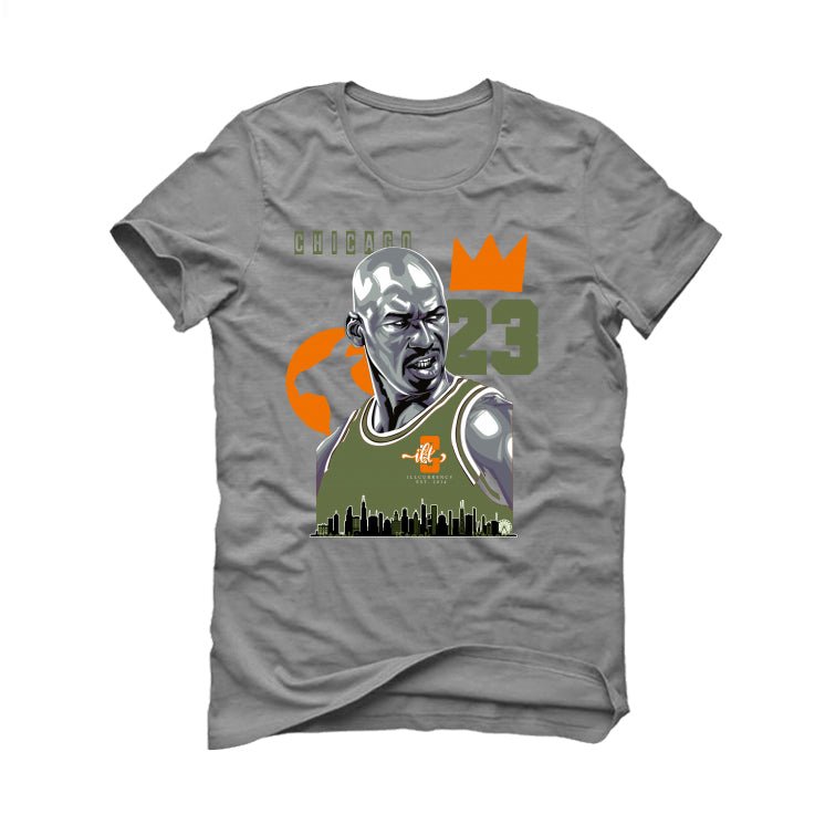 Air Jordan 5 “Olive” | illcurrency Grey T-Shirt (Chicago 23) product image 2