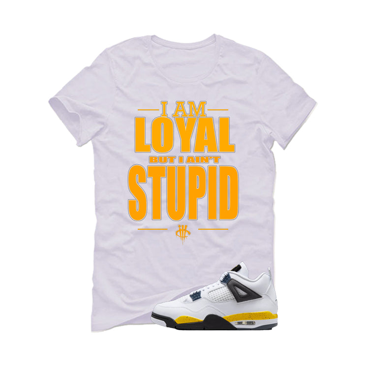 Air Jordan 4 Tour Yellow Matching T-Shirt White (Loyal) product image 2