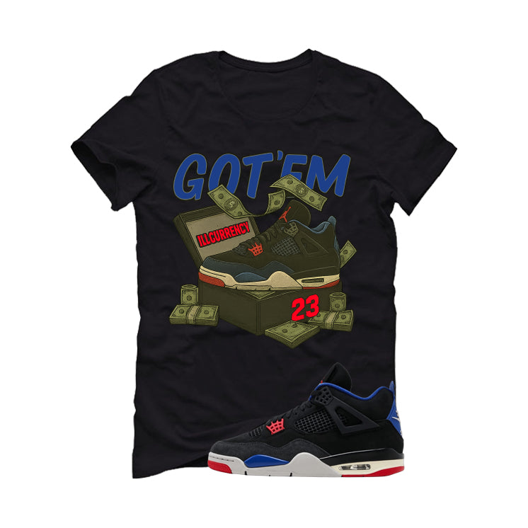 Air Jordan 4 Rare Black T-Shirt (Got Em)| illcurrency product image 2