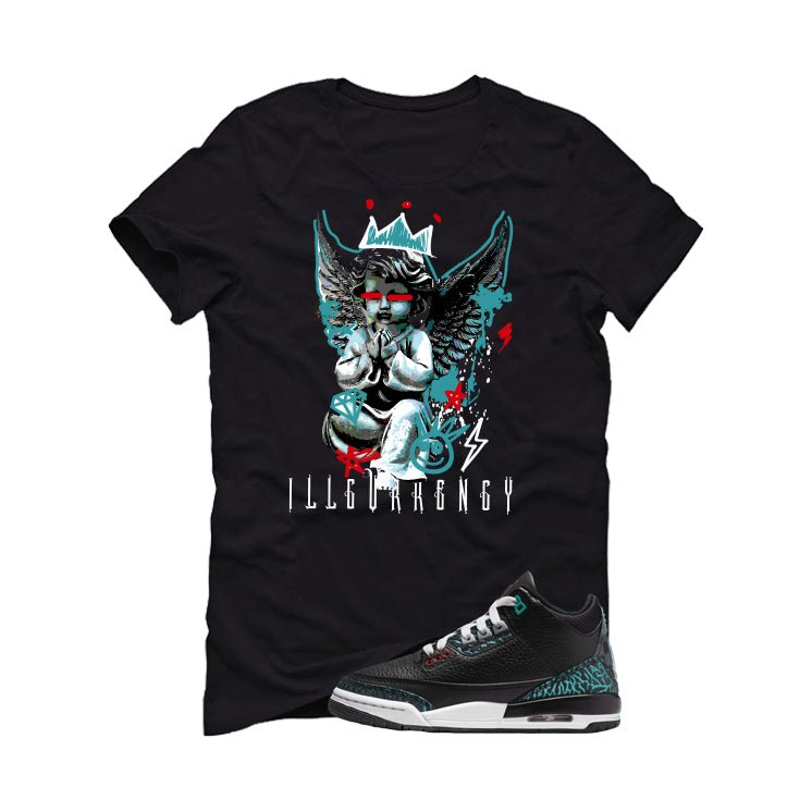 Air Jordan 3 GS Moto Black T-Shirt (Graffiti Angel) product image 2