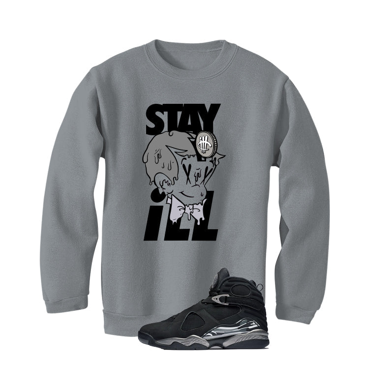 Air Jordan 8 Chrome Matching T-Shirt Grey (Stay ill) product image 4