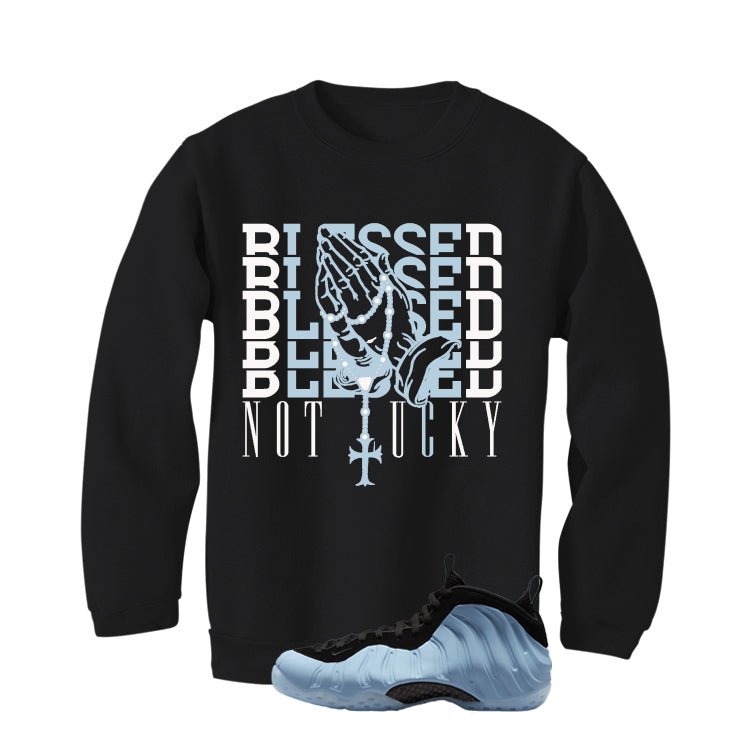 Nike Air Foamposite One Psychic Blue Black T-Shirt (Blessed product image 4