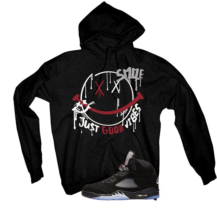 Air Jordan 5 Black Metallic Reimagined T-Shirt (Smile) product image 3