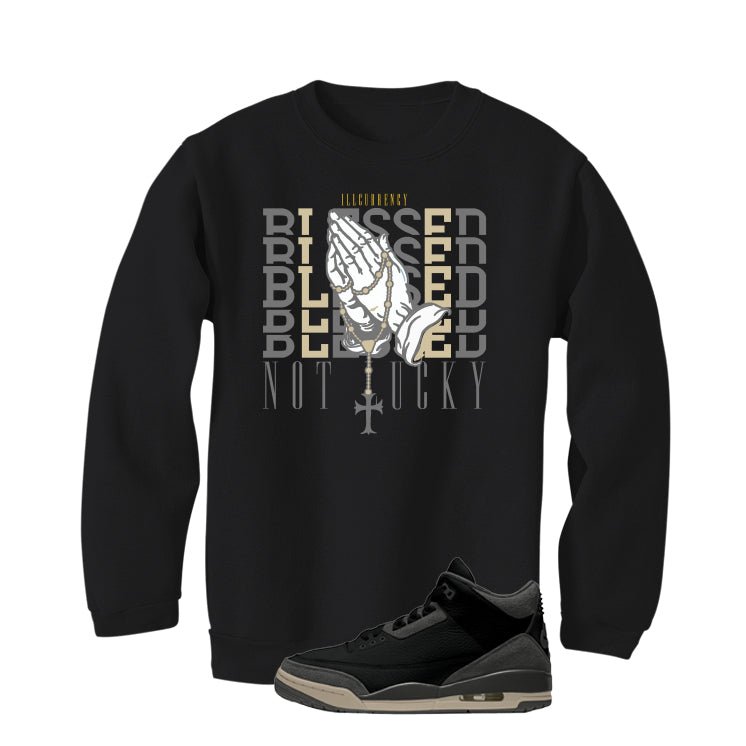 A Ma Maniere x Air Jordan 3 Black T-Shirt (Blessed not product image 4