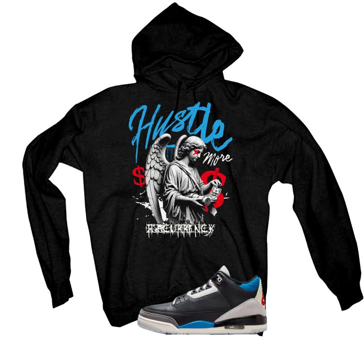 Air Jordan 3 OG Rare Black T-Shirt (Hustle More) product image 3