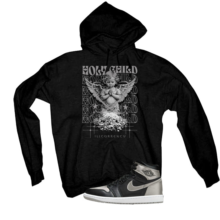 Air Jordan 1 High OG WMNS Satin Shadow Black T-Shirt (Holy product image 3