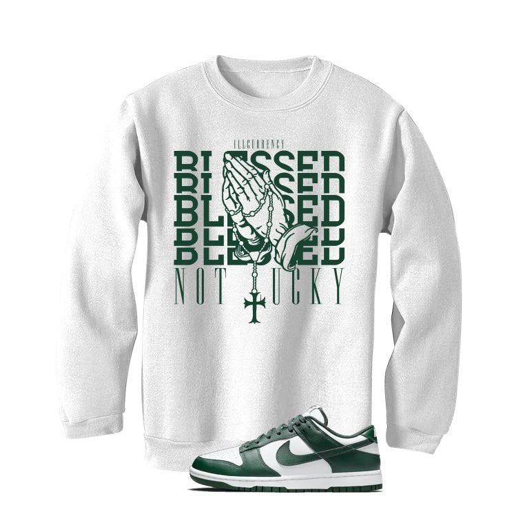 Nike Dunk Low Michigan State White T-Shirt (Blessed not product image 3