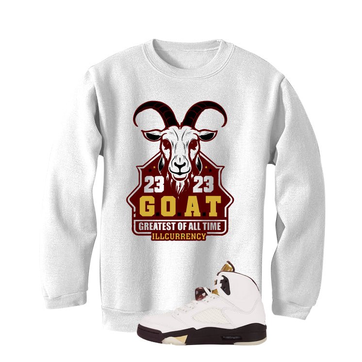 Air Jordan 5 Earth/Metallic Gold White T-Shirt (GOAT 23) product image 4