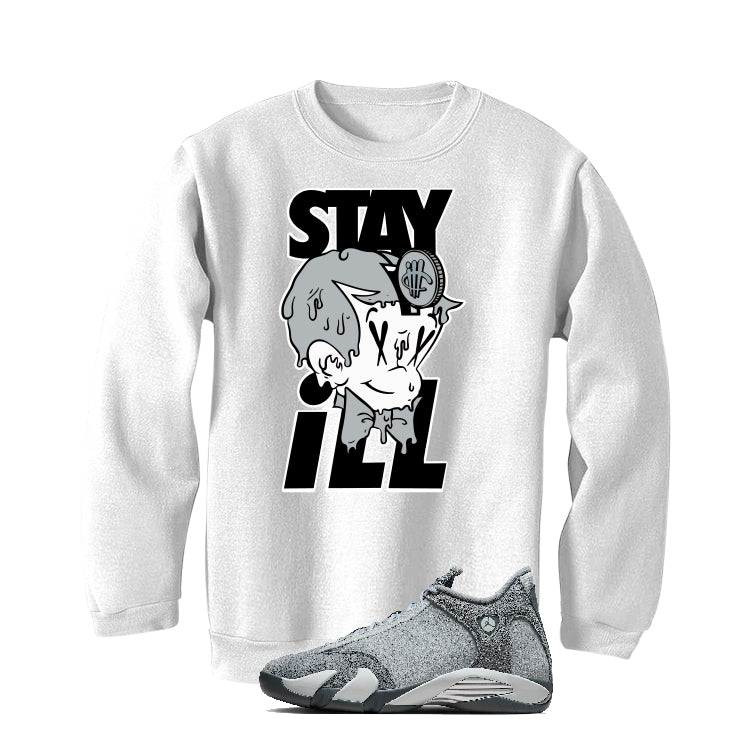 Air Jordan 14 “Flint Grey” | illcurrency White T-Shirt (ILL product image 4