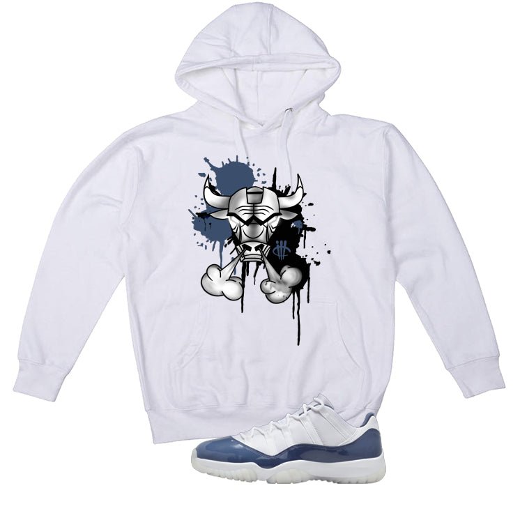 Air Jordan 11 Low Diffused Blue White T-Shirt (Iron Bull) product image 3