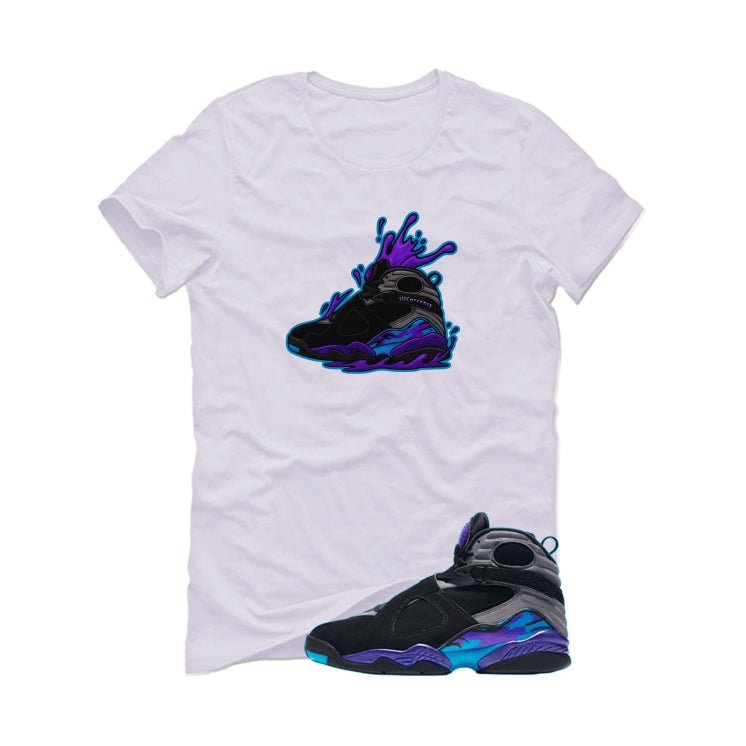 Air Jordan 8 OG Aqua White T-Shirt (Splash 8)| illcurrency product image 2