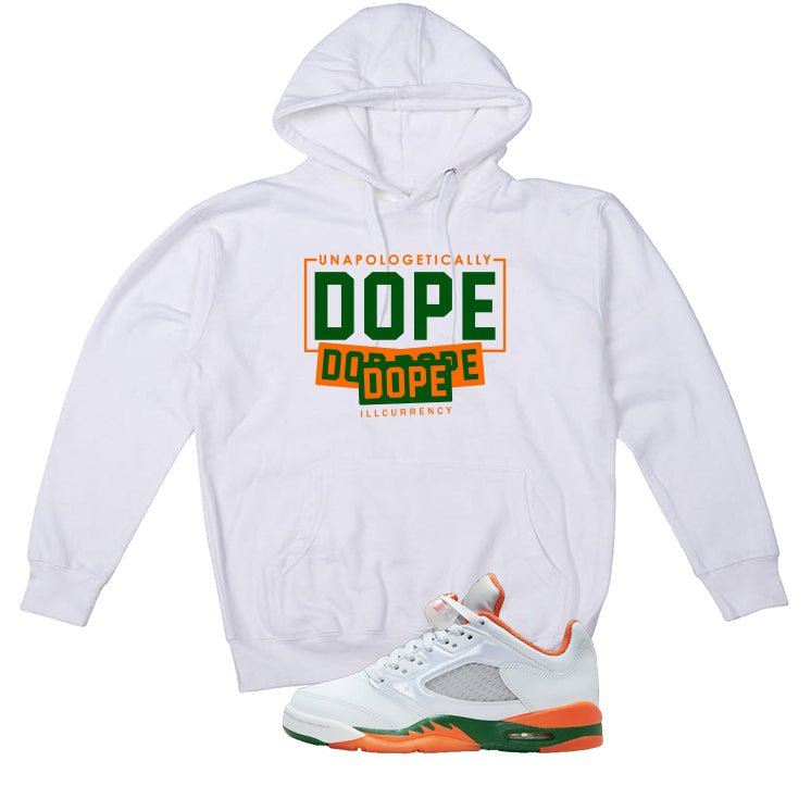 Air Jordan 5 GS Miami Hurricanes White T-Shirt (DOPE) product image 3