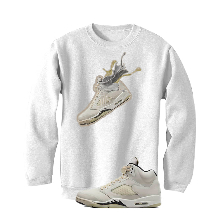 Air Jordan 5 SE Sail White T-Shirt (Splash 5)| illcurrency product image 4